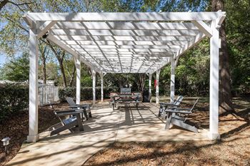 Summer kitchen pavilion with gas grills